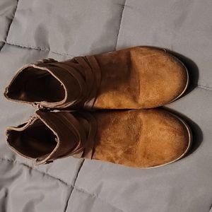Girls boots booties brown size 3 Kohls